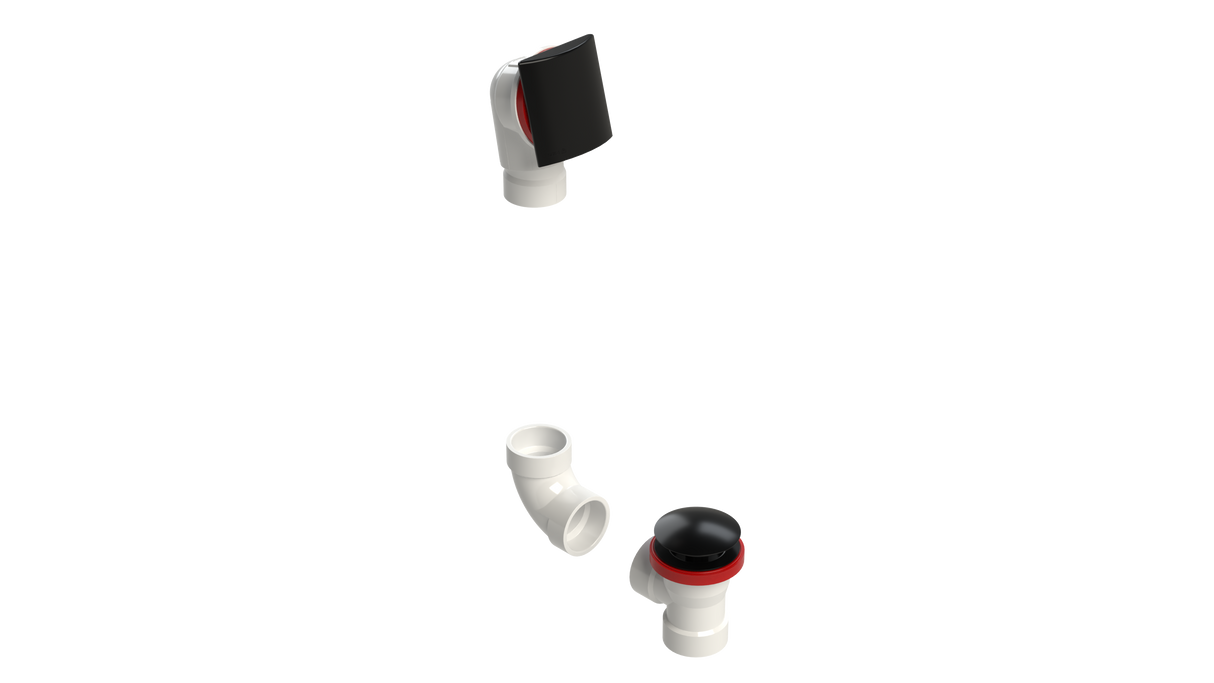 PVC DIRECT DRAIN WASTE & OVERFLOW CLICKER® KIT (541DQK)