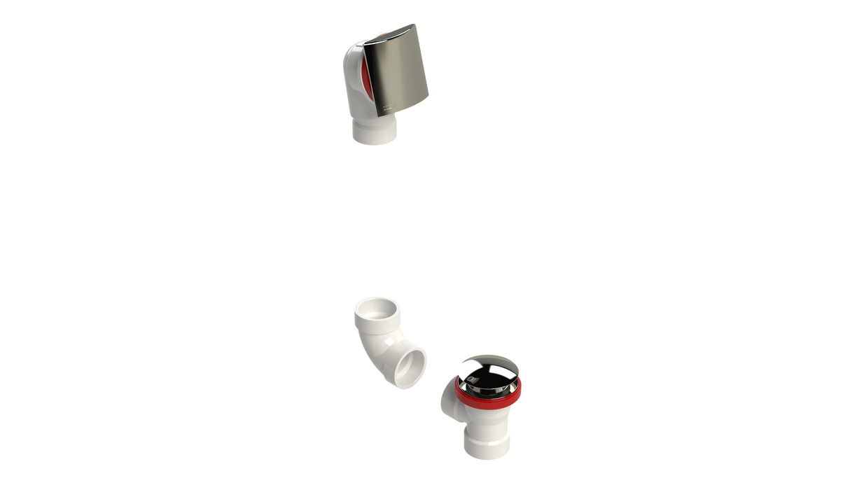 PVC DIRECT DRAIN WASTE & OVERFLOW CLICKER® KIT (541DQK)