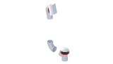 PVC DIRECT DRAIN WASTE & OVERFLOW CLICKER® KIT (541DQK)