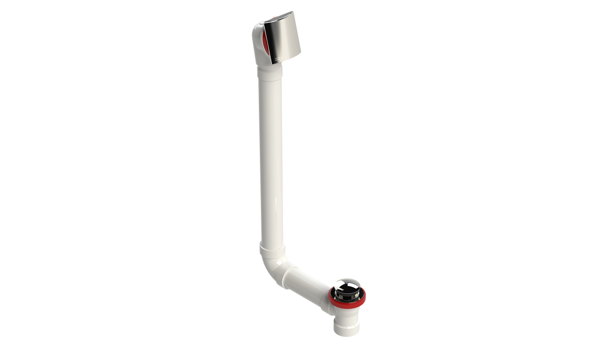 PVC DIRECT DRAIN WASTE & OVERFLOW TIP TOE EXTENDED (541DTIP-20CP)