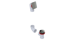 PVC DIRECT DRAIN WASTE & OVERFLOW TIP TOE KIT (541DTIPK)