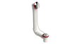 PVC DIRECT DRAIN WASTE & OVERFLOW PLUG & CHAIN (542DCS-CP)