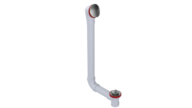 PVC DIRECT DRAIN WASTE & OVERFLOW LIFT & TURN EXTENDED (542DL-20BN)