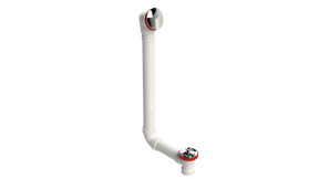 PVC DIRECT DRAIN WASTE & OVERFLOW LIFT & TURN EXTENDED (542DL-20CP)