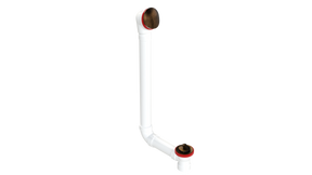 PVC DIRECT DRAIN WASTE & OVERFLOW LIFT & TURN EXTENDED (542DL-20VB)