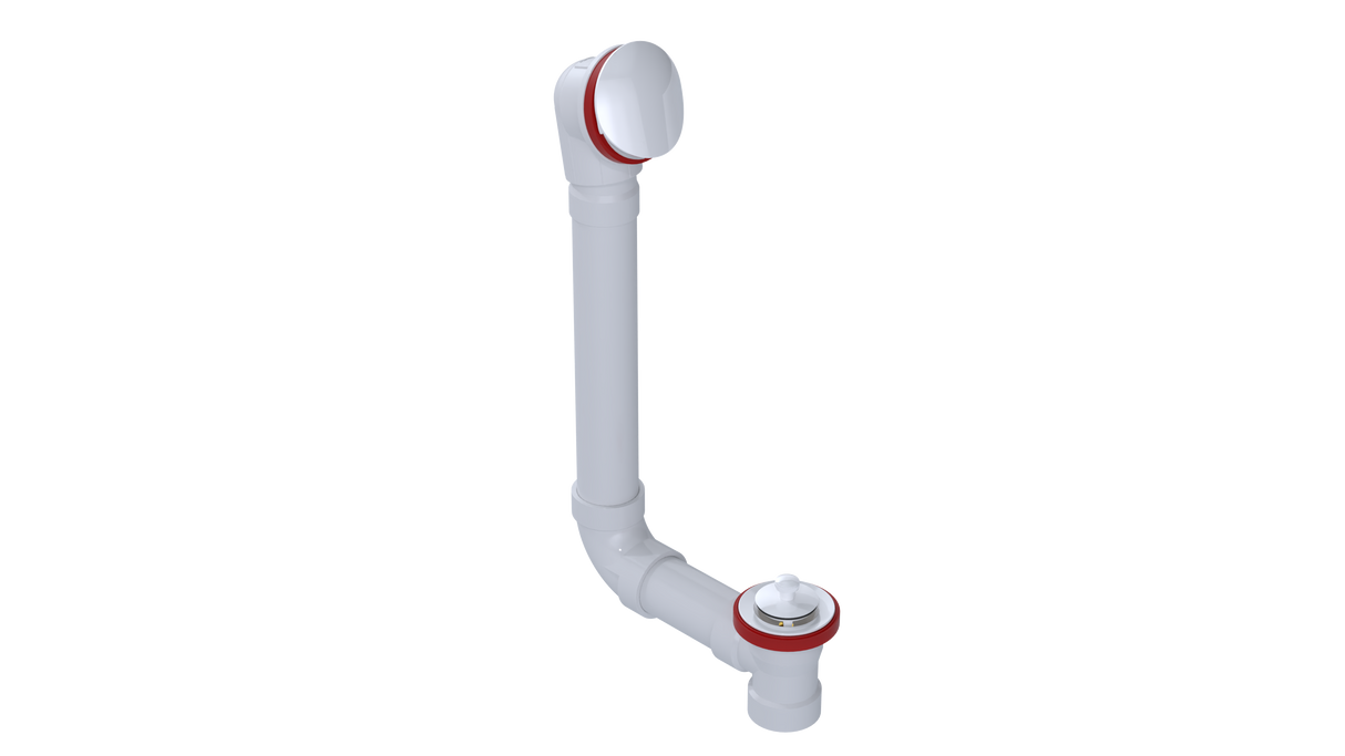 PVC DIRECT DRAIN WASTE & OVERFLOW LIFT & TURN (542DL)