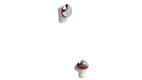 PVC DIRECT DRAIN WASTE & OVERFLOW PUSH-PULL HALF KIT (542DPPHK-CP)