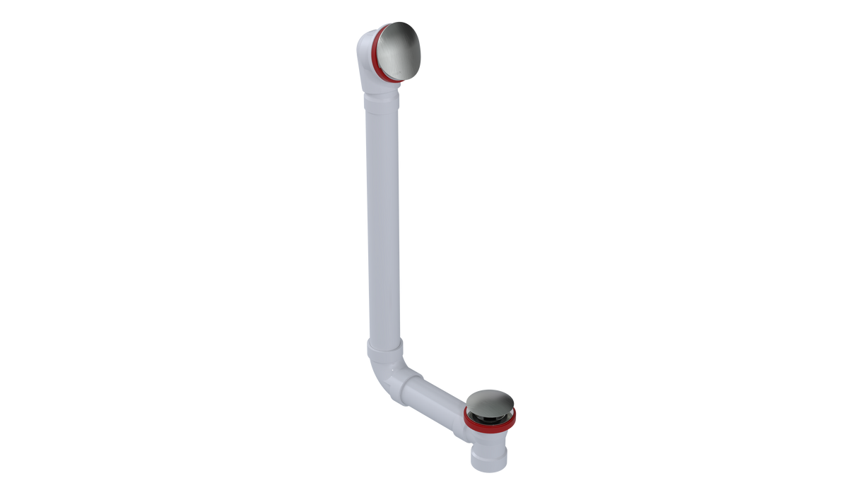 PVC DIRECT DRAIN WASTE & OVERFLOW CLICKER® EXTENDED (542DQ-20BN)