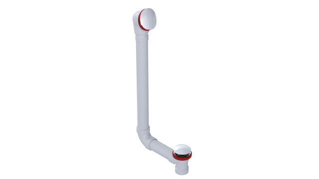 PVC DIRECT DRAIN WASTE & OVERFLOW CLICKER® EXTENDED (542DQ-20W)