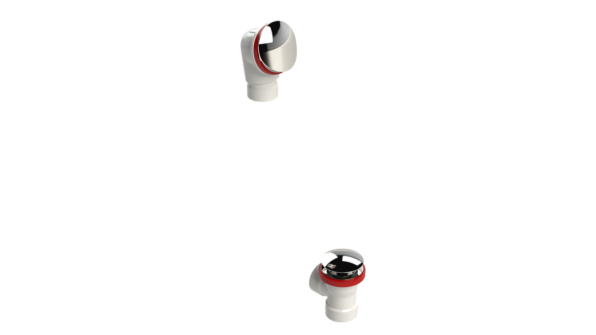 PVC DIRECT DRAIN WASTE & OVERFLOW CLICKER® HALF KIT (542DQHK)
