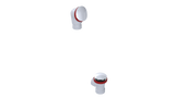 PVC DIRECT DRAIN WASTE & OVERFLOW CLICKER® HALF KIT (542DQHK)