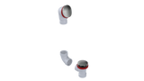 PVC DIRECT DRAIN WASTE & OVERFLOW CLICKER® KIT (542DQK)