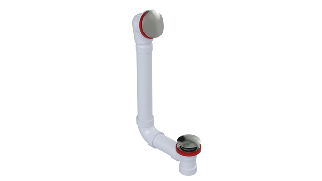 PVC DIRECT DRAIN WASTE & OVERFLOW TIP TOE (542DTIP)