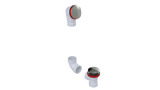 PVC DIRECT DRAIN WASTE & OVERFLOW TIP TOE KIT (542DTIPK)