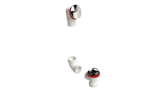 PVC DIRECT DRAIN WASTE & OVERFLOW TIP TOE KIT (542DTIPK)