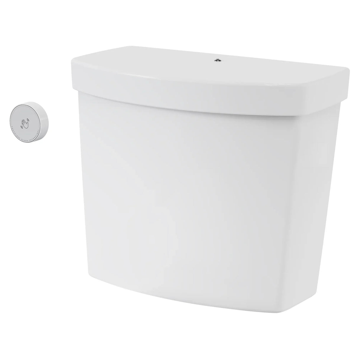 Cadet Touchless 1.28 gpf Single Flush Toilet Tank Only with Locking Device