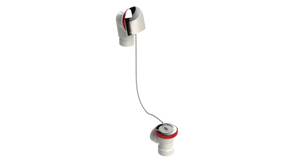 PVC DIRECT DRAIN WASTE & OVERFLOW PLUG & CHAIN HALF KIT (54DCSHK-CP)