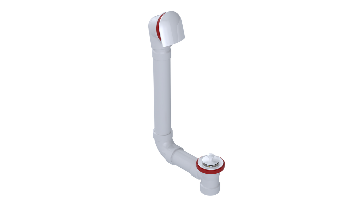 PVC DIRECT DRAIN WASTE & OVERFLOW LIFT & TURN (54DL)