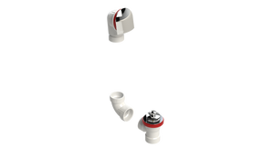 PVC DIRECT DRAIN WASTE & OVERFLOW PUSH-PULL KIT (54DPPK-CP)