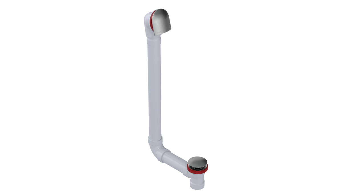 PVC DIRECT DRAIN WASTE & OVERFLOW CLICKER® EXTENDED (54DQ-20BN)