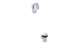 PVC DIRECT DRAIN WASTE & OVERFLOW CLICKER® HALF KIT (54DQHK)