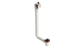 PVC DIRECT DRAIN WASTE & OVERFLOW TIP TOE EXTENDED (54DTIP-20CP)