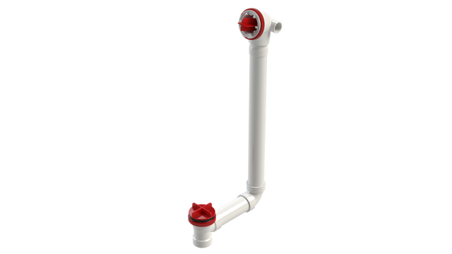 PVC Direct Waste & Overflow Testable Rough-In Extended with Condensate Hub (55DTDRI-20)