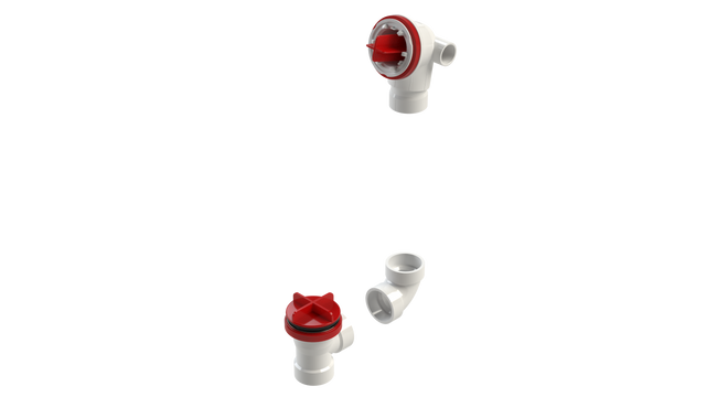 PVC Direct Waste & Overflow Testable Rough-In Kit with Condensate Hub (55DTDRI-K)