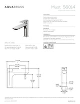 Single-hole lavatory faucet