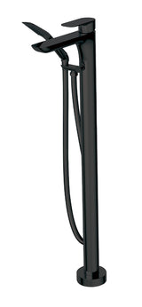 Floormount tub filler with handshower