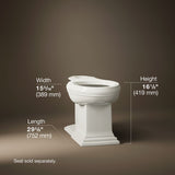 Memoirs® Elongated bowl with concealed trapway