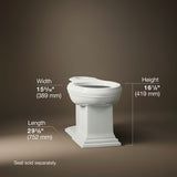 Memoirs® Elongated bowl with concealed trapway