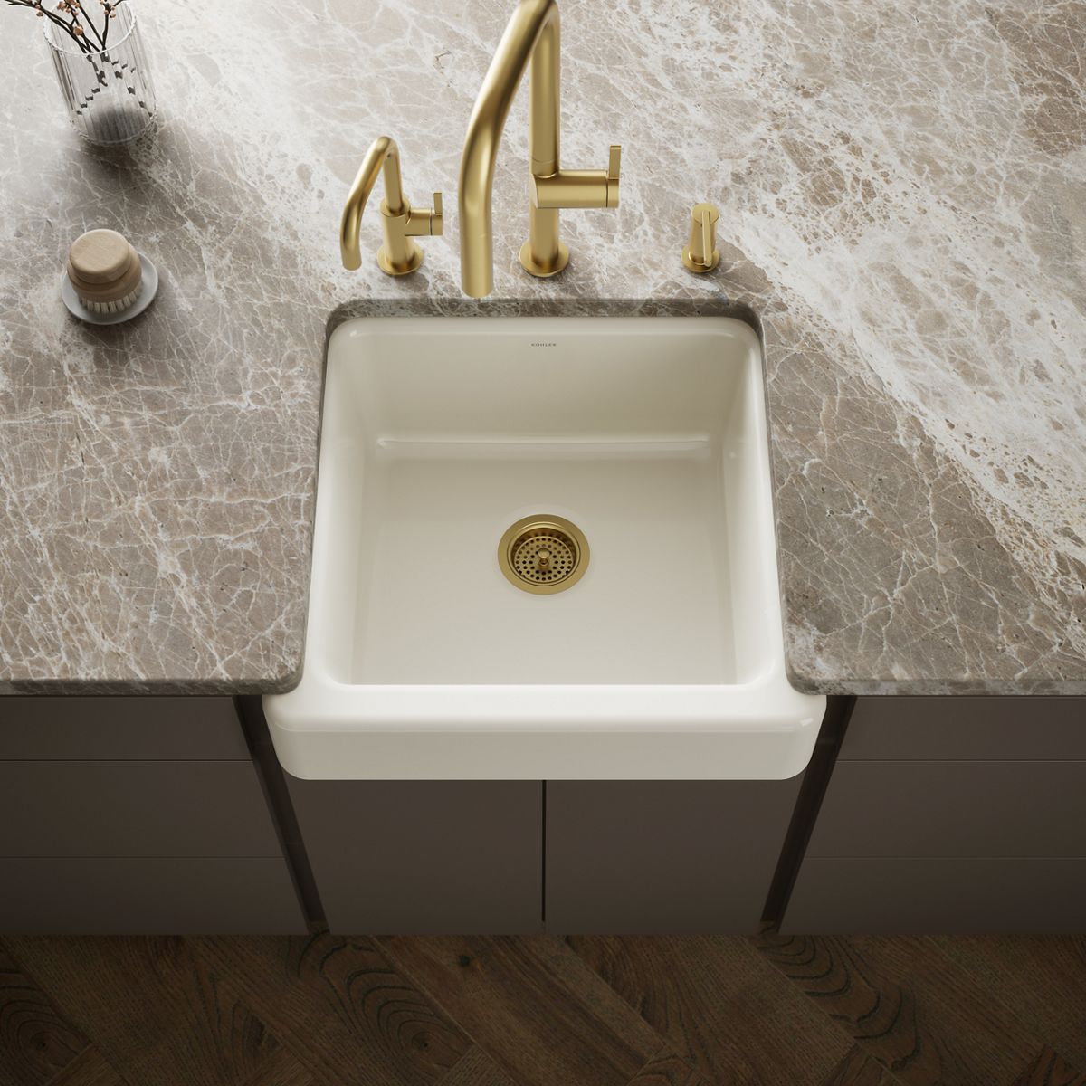 Whitehaven® 23-1/2" undermount single-bowl farmhouse kitchen sink