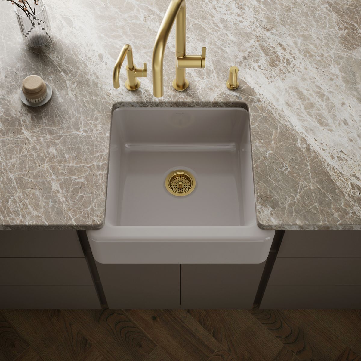 Whitehaven® 23-1/2" undermount single-bowl farmhouse kitchen sink