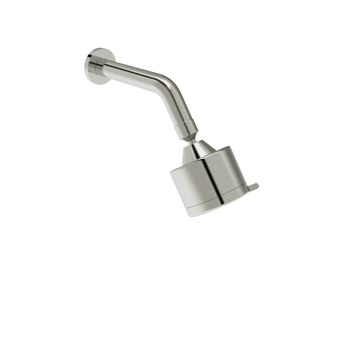 3" round showerhead with arm