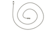 Bead Chain - 17” w/B coupling (570-17B)