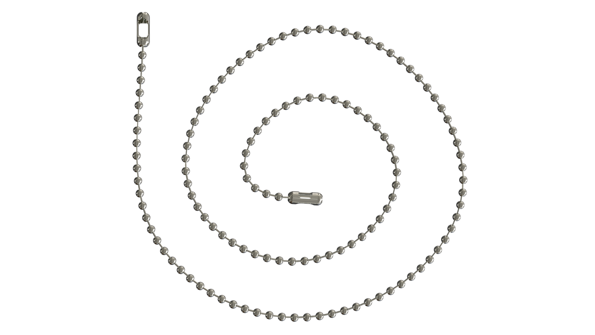 Bead Chain - 17” w/B coupling (570-17B)
