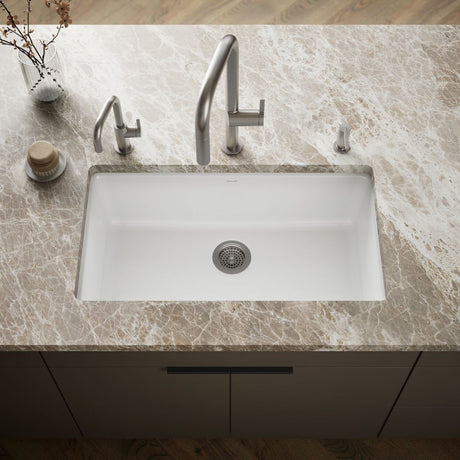 Iron/Tones® 33" top-/undermount single-bowl kitchen sink