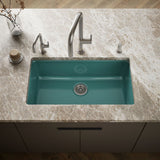 Iron/Tones® 33" top-/undermount single-bowl kitchen sink