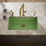 Iron/Tones® 33" top-/undermount single-bowl kitchen sink