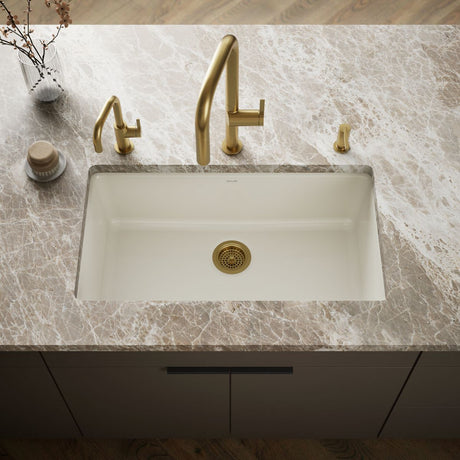 Iron/Tones® 33" top-/undermount single-bowl kitchen sink