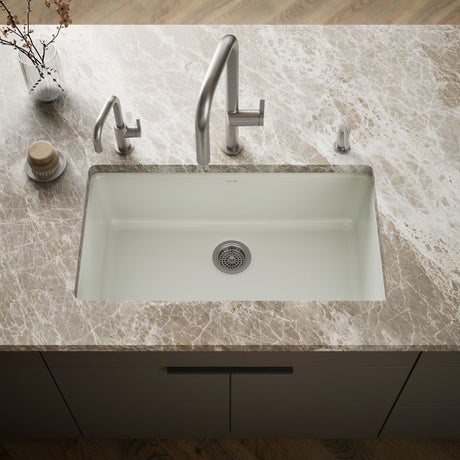 Iron/Tones® 33" top-/undermount single-bowl kitchen sink