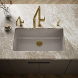 Iron/Tones® 33" top-/undermount single-bowl kitchen sink