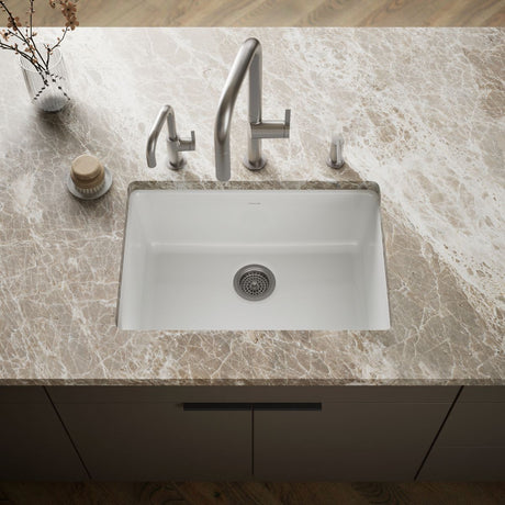 Iron/Tones® 27" top-/undermount single-bowl kitchen sink