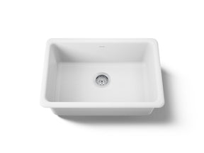 Iron/Tones® 27" top-/undermount single-bowl kitchen sink
