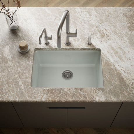 Iron/Tones® 27" top-/undermount single-bowl kitchen sink