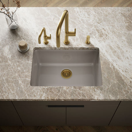 Iron/Tones® 27" top-/undermount single-bowl kitchen sink