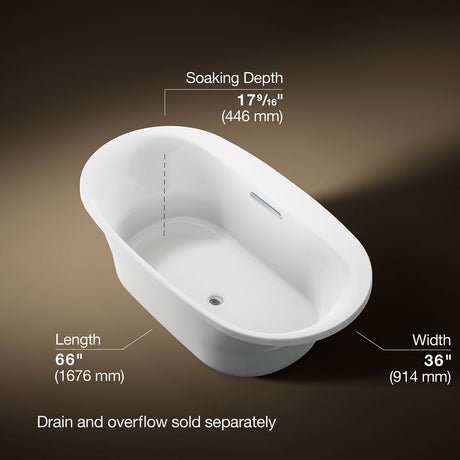 Underscore® 65-1/2" x 35-3/4" drop-in bath