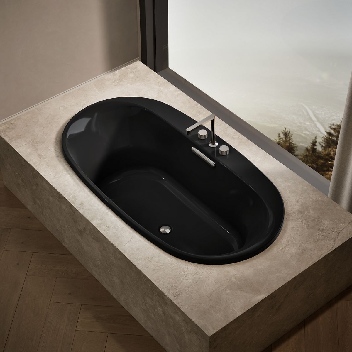Underscore® 65-1/2" x 35-3/4" drop-in bath