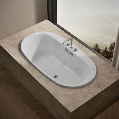 Underscore® 66" x 36" drop-in heated whirlpool bath